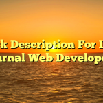 Task Description For Live journal Web Developers