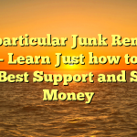 The particular Junk Removal Pros – Learn Just how to Find the Best Support and Save Money