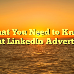 What You Need to Know About LinkedIn Advertising