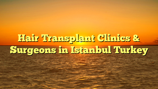 Hair Transplant Clinics & Surgeons in Istanbul Turkey